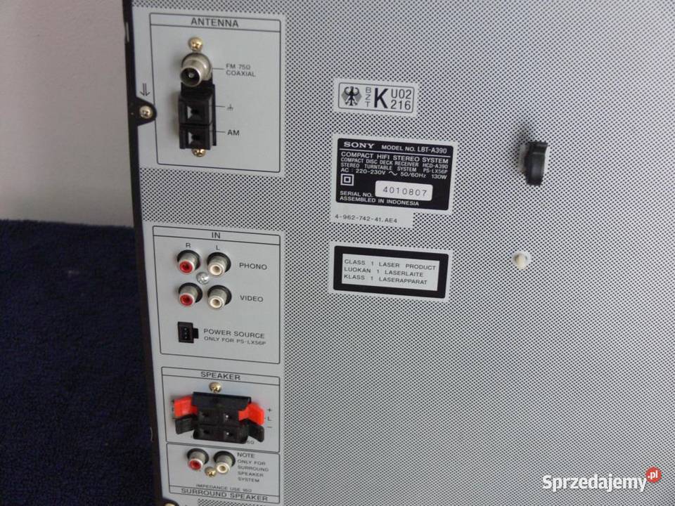 Wieża Sony LBTA390 mocna WYSYŁKA Jasło