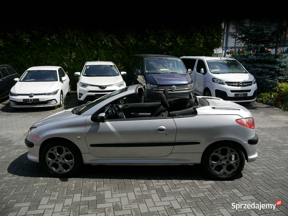 Peugeot 206 CC Cabrio 16b Stan b bez rdzy i elektryczne lusterka śląskie Częstochowa