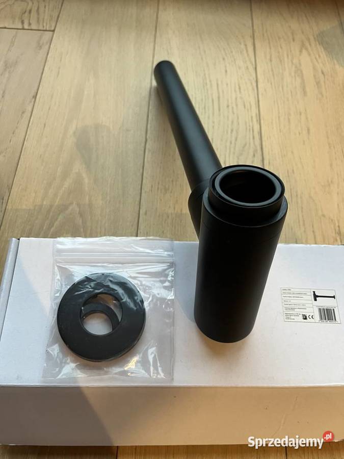 Syfon umywalkowy Prina czarny mat Lubin