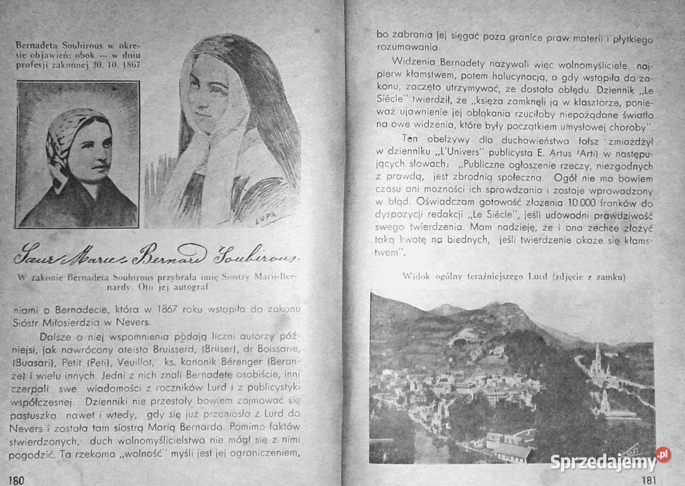 Niepokalana z Lourdes Henri Lasserre Wydanie miękka Chełm sprzedam