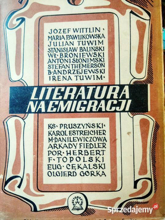 Unikatowe książki Literatura na Emigracji Warszawa sprzedam