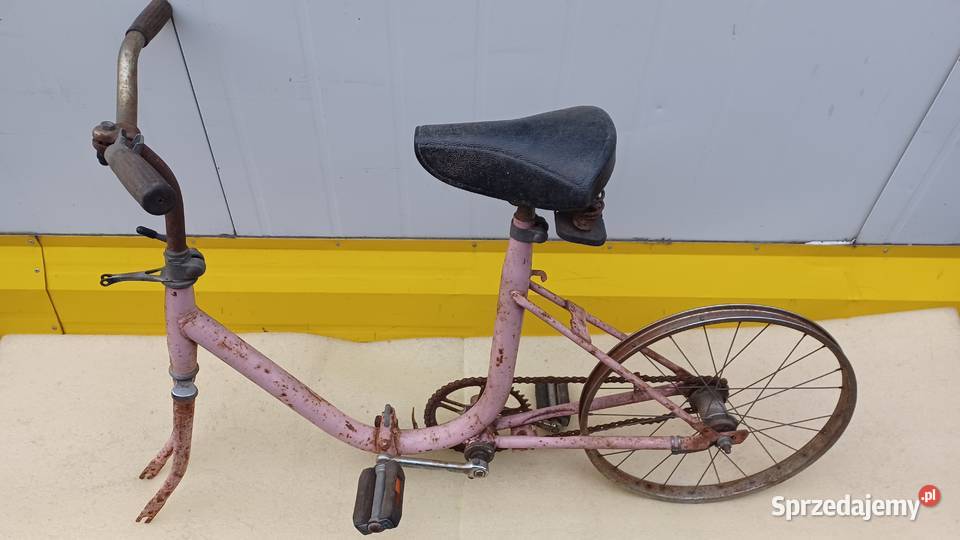 Pelikan rower PRL rama Passat opony Warszawa