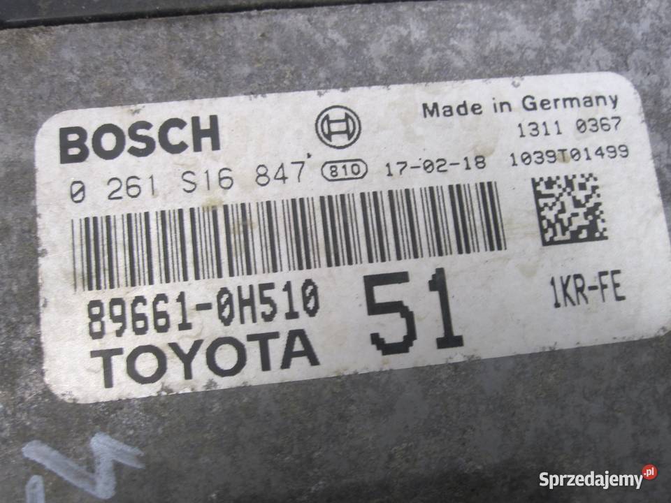 TOYOTA AYGO 10B komputer sterownik silnika Komputery świętokrzyskie
