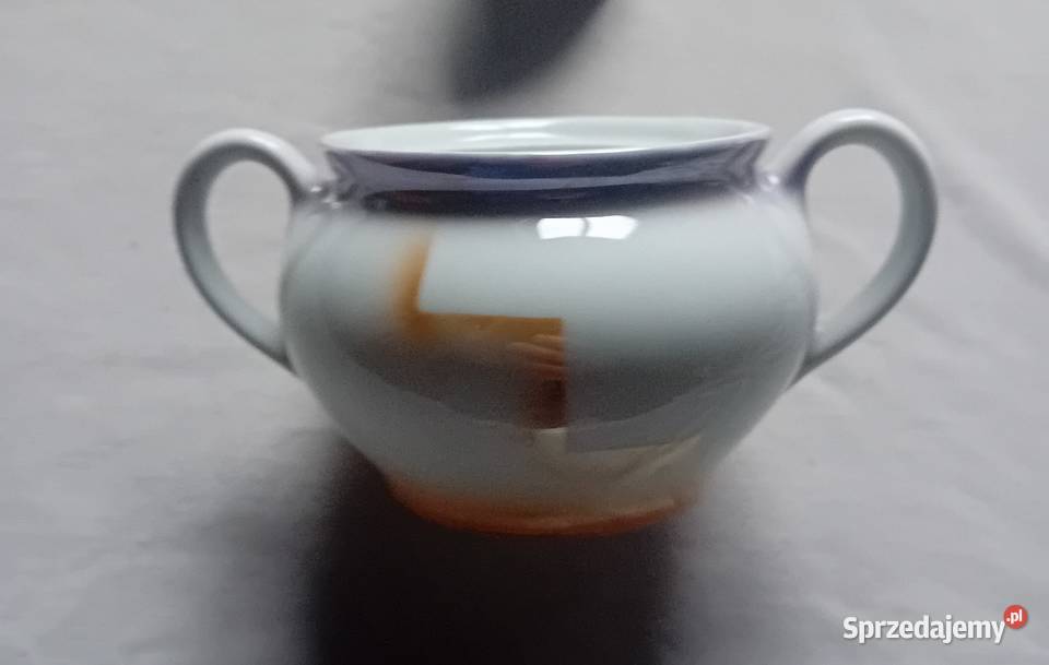 Cukierniczka art deco zdobiona techniką