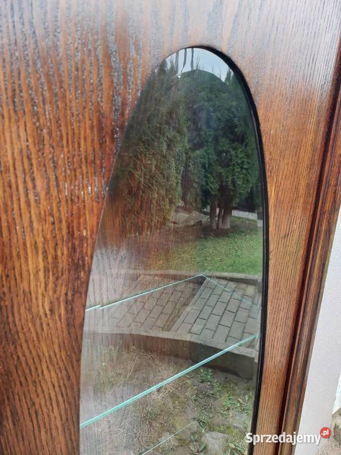 Stary słupek witryna szafka dąb ciemna Tczew sprzedam