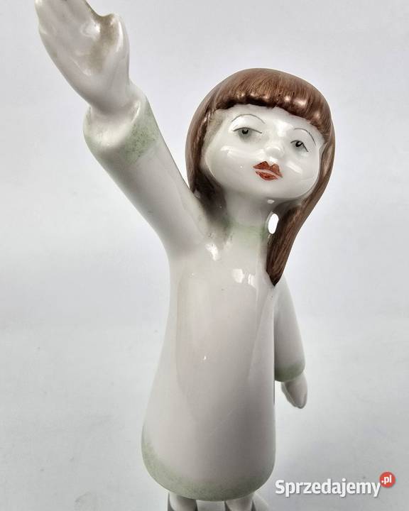 Dziewczynka art deco Aurl Kldor Hollohaza Węgry Warszawa