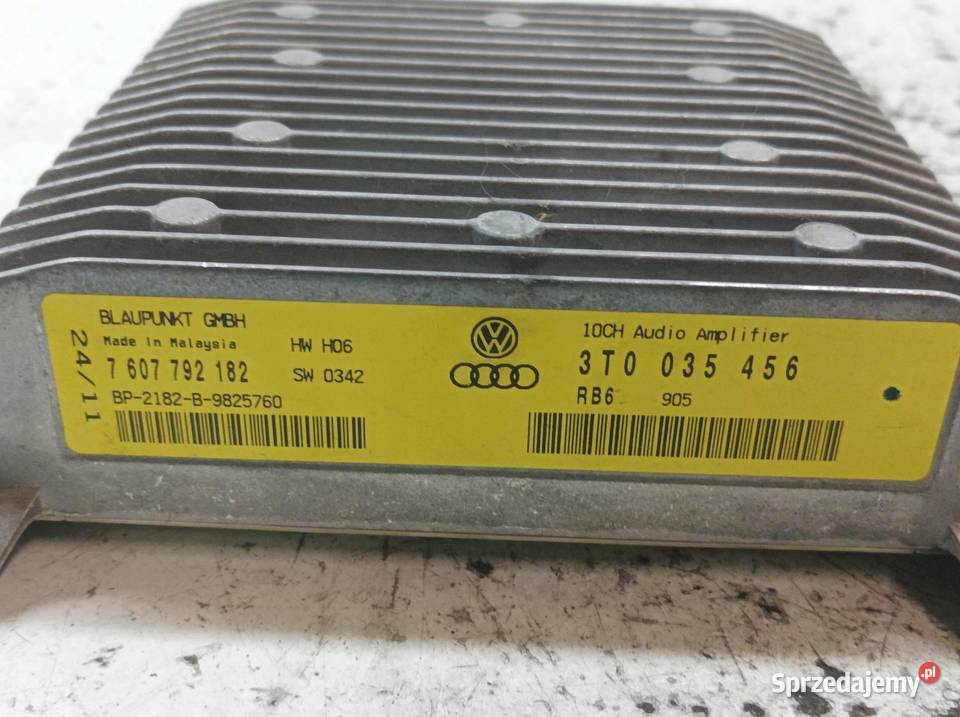 WZMACNIACZ RADIA 3T0035456 Skoda Superb II Wyposażenie elektryczne