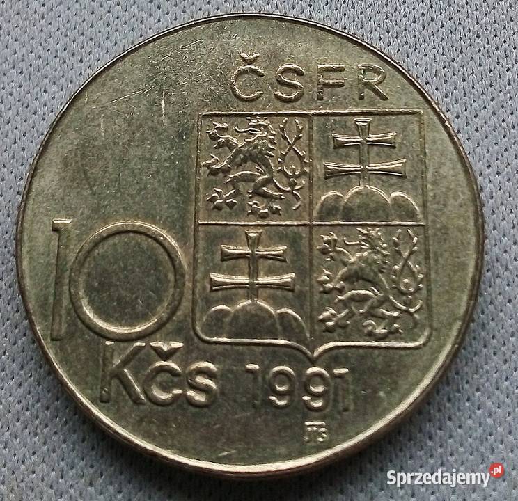 CZECHOSŁOWACJA10 KORON1991 r STEFANIK Legionowo