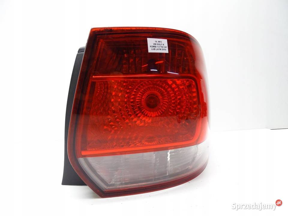 LAMPA PRAWA PRAWY TYŁ TYLNA W BŁOTNIK VW GOLF VI osobowe