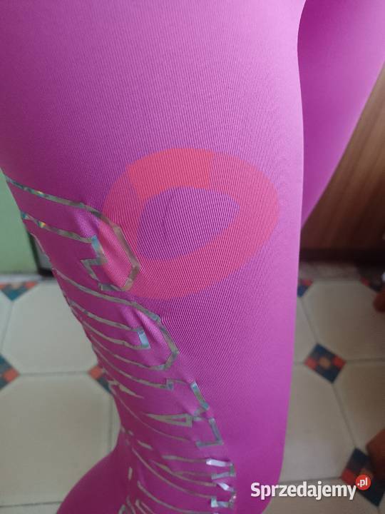 XL Converse Różowe bogato zdobione legginsy Kraków