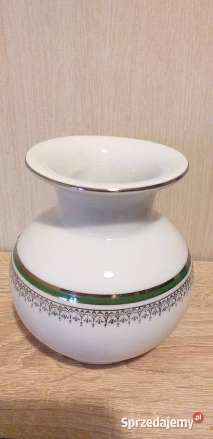 Porcelanowy wazon prl łódzkie Przedbórz