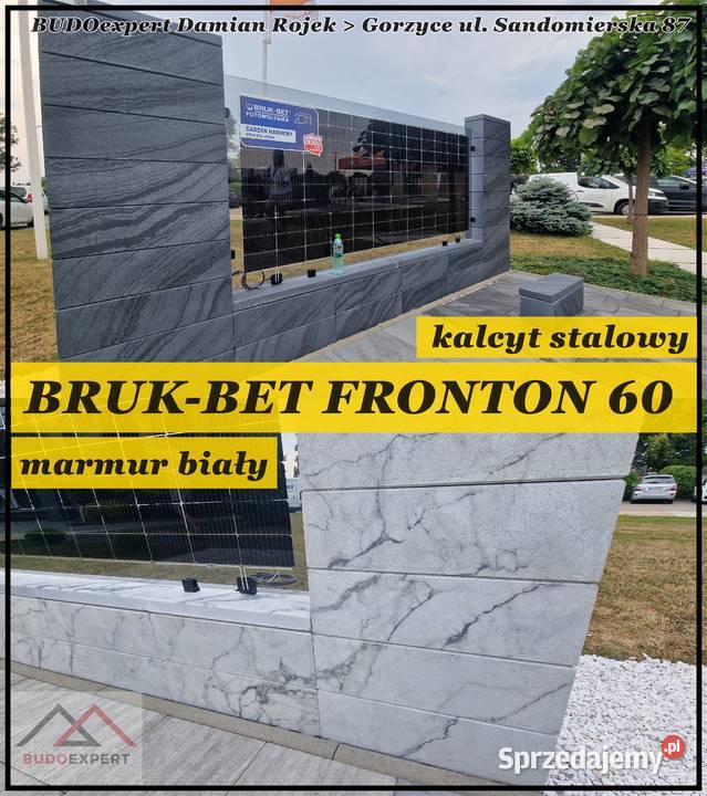 Pustak bloczek BRUKBET na ogrodzenie model Stalowa Wola