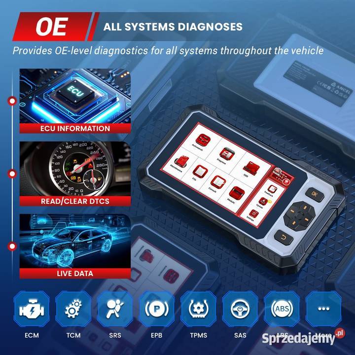 Ancel fx6100 wszystkie systemy 15 funkcji Interfejsy diagnostyczne śląskie Siemianowice Śląskie