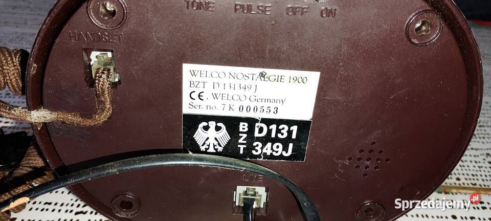 Telefon Welco Nostalge 1900 Germany Wąbrzeźno