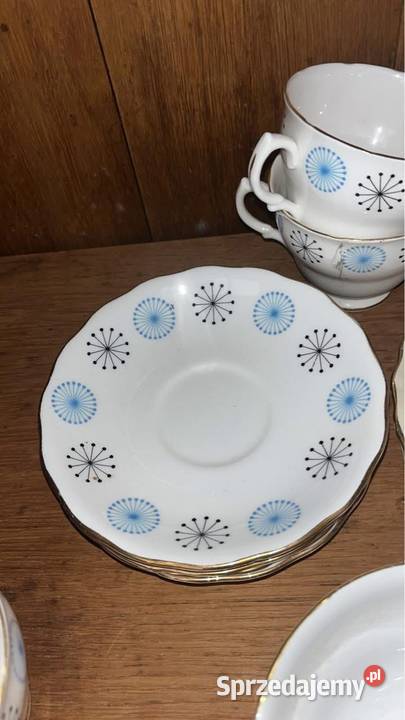 Filiżanka z talerzykiem deserowym Colclough Gdańsk