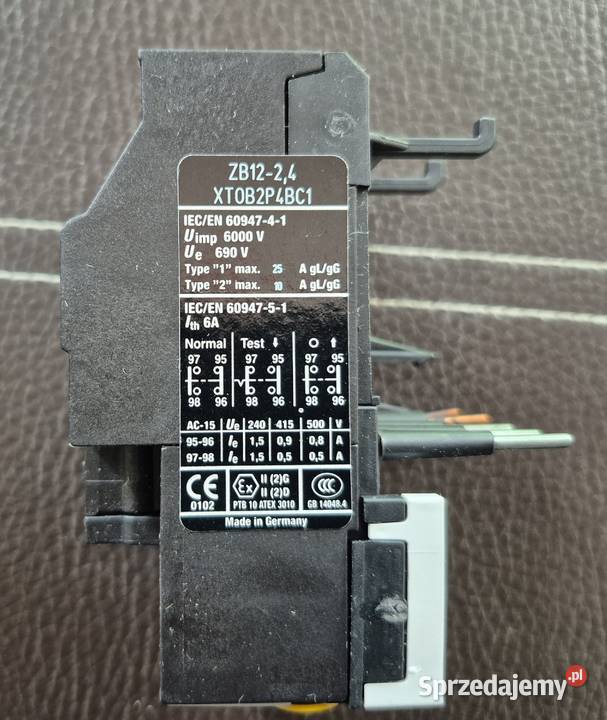 Przekaźnik termiczny 278438 ZB124 Pozostałe Ostrowiec Świętokrzyski