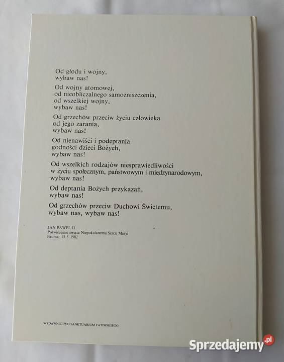 JAN PAWEŁ II pielgrzym fatimski Hajnówka sprzedam