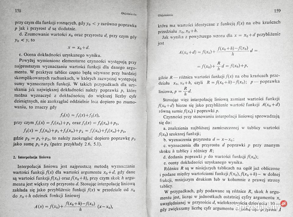 Podręczne tablice matematyczne pięciocyfrowe lubelskie Chełm sprzedam