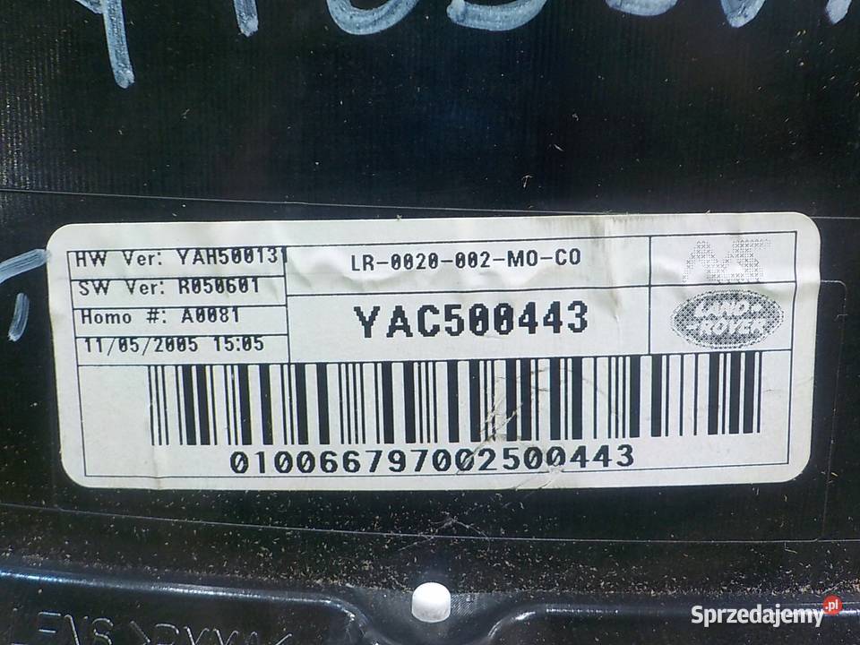 RANGE ROVER SPORT I 27 TDV6 05r licznik zegary mazowieckie Suków