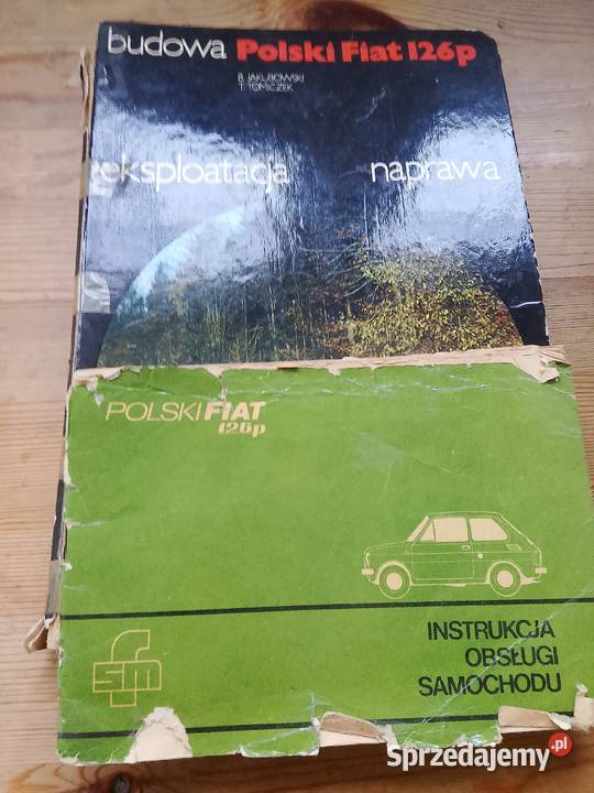 Fiat 126p budowa i obsługa 3 książki Słupsk