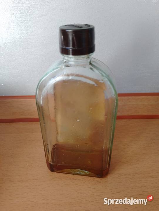 Oryginalna butelka z PRL oleju wazelinowym OLMIN Poznań