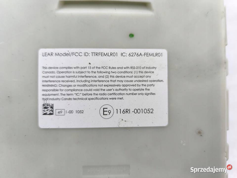 MODUŁ KOMFORTU STEROWNIK FEM BMW F20 F21 9366409