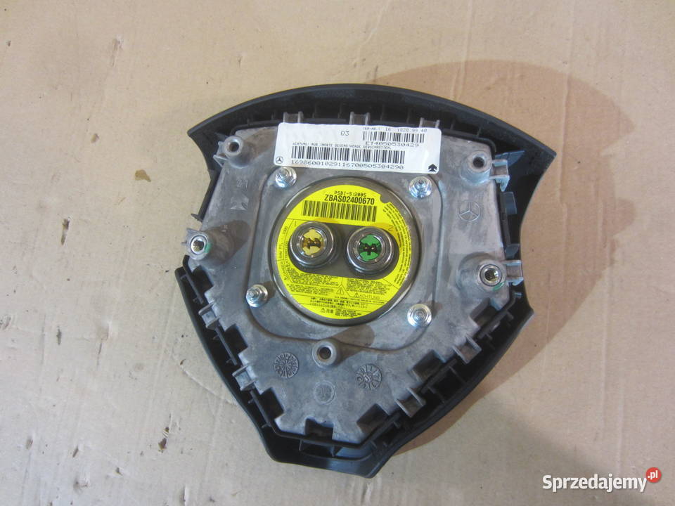 Poduszka powietrzna airbag 1698600102 mercedes a Rok produkcji 2005 Szczecin