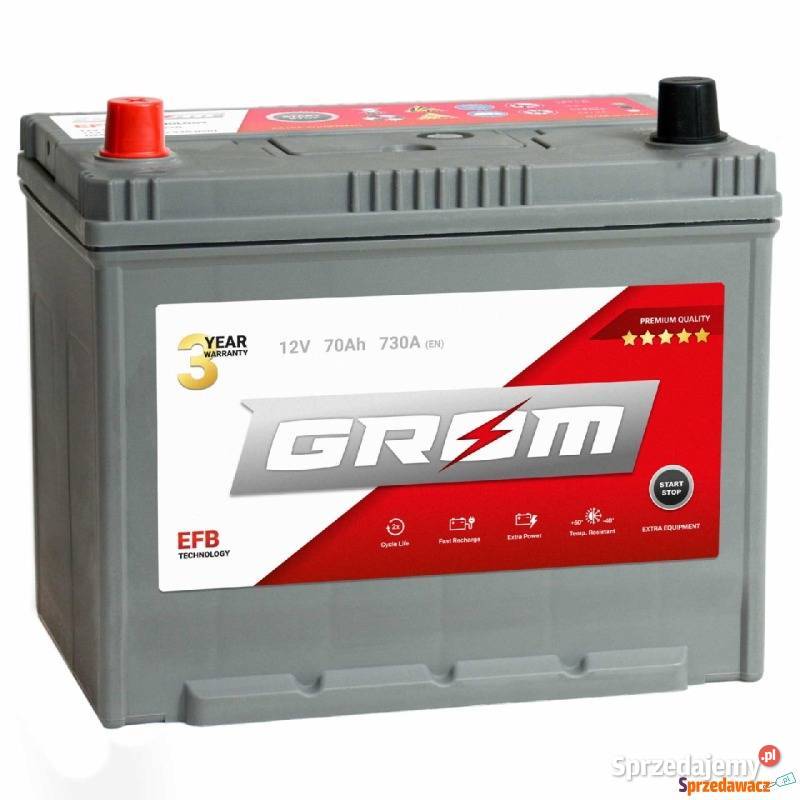 Akumulator Grom Efb StartStop 70Ah 730A Japan Suwałki sprzedam