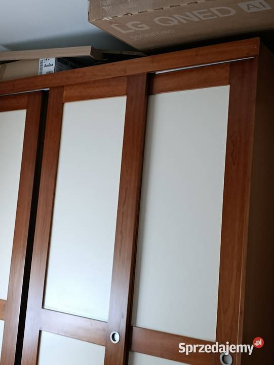 szafa przesuwna z szafką regałem zamykanym Poznań sprzedam