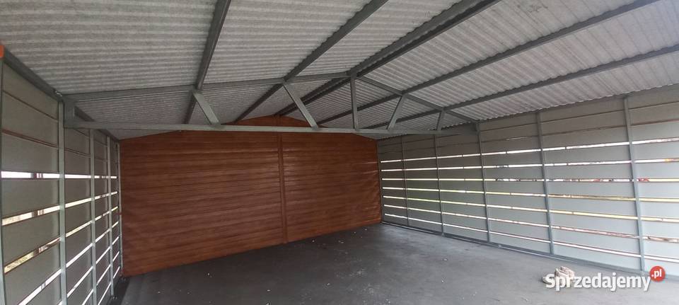 Wiata garażowa 6x6 Wiata blaszana Produkcja Biznes i Przemysł