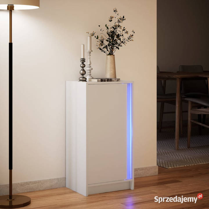 Szafka z LED biała 425x34x85 materiał Warszawa