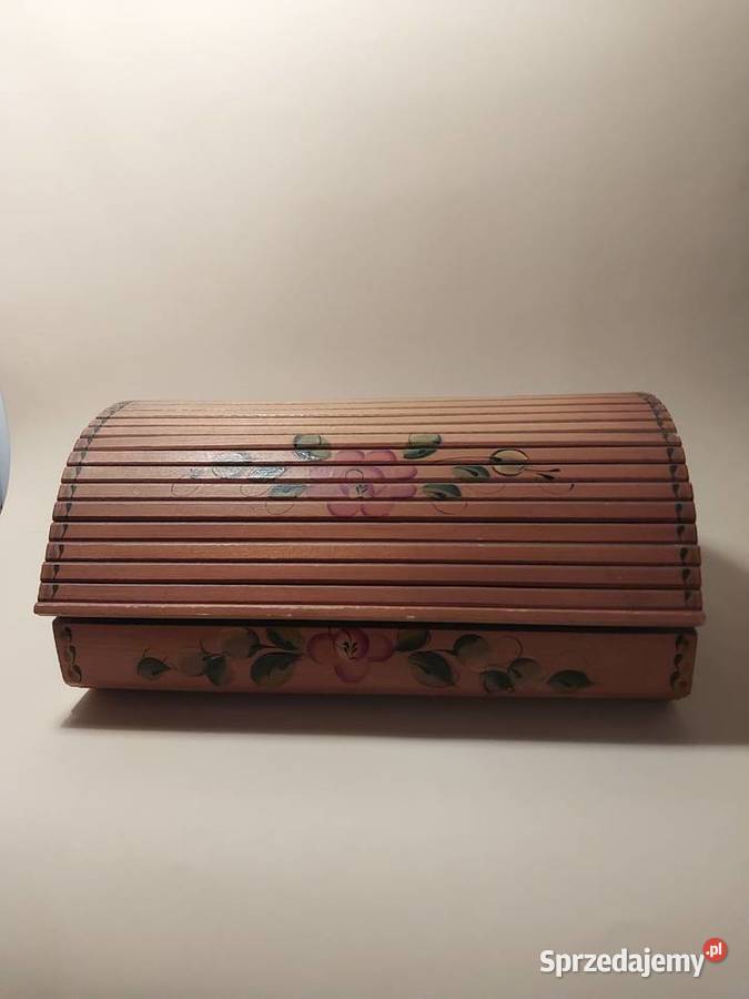 Chlebak lata 60 recznie zdobiony śląskie Częstochowa