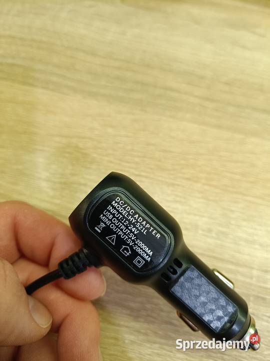 Zasilacz adapter do rejestratora samochodowego Kamery samochodowe Pruszków sprzedam