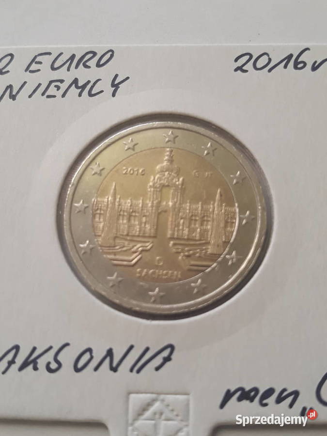 2 Euro Niemcy 2016 r Saksonia men G Konin