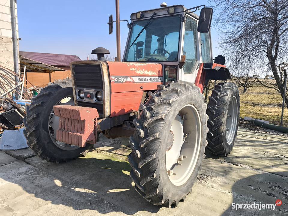 Ciągnik Massey Ferguson 397T opryskiwacz Bury Łobżenica