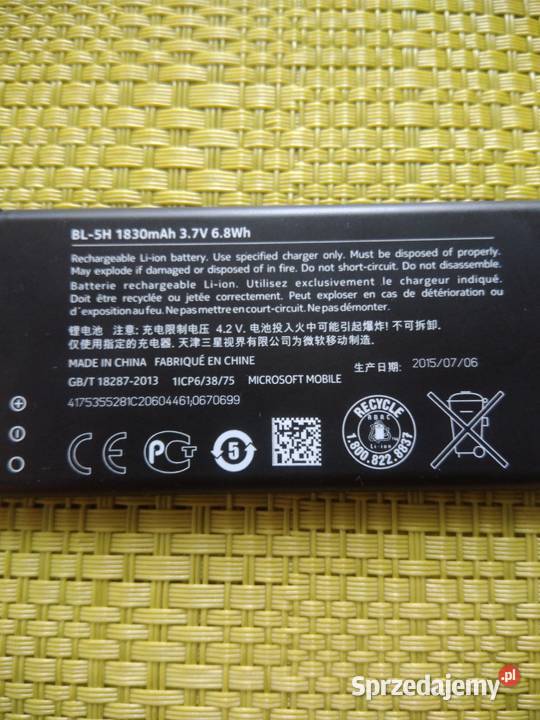 Nokia BL5H 1830 mAh bateria Koszalin sprzedam