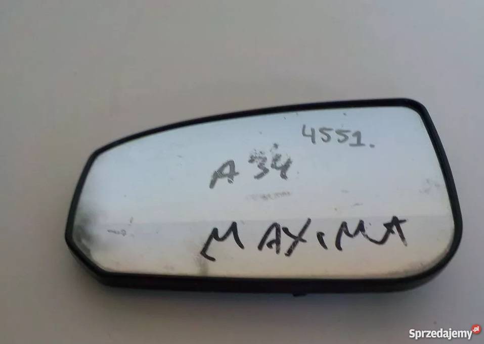 WKŁAD LUSTERKA LEWY SZKŁO NISSAN MAXIMA A34 osobowe Nowy Tomyśl