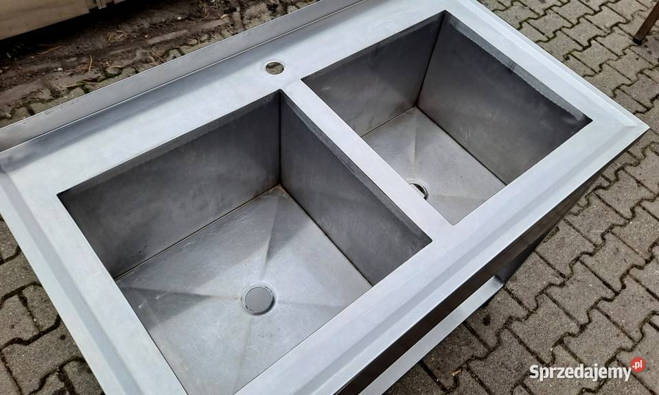 Zlew Basen 2 komorowy z Półką 1006085 M1248 N