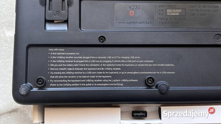 Klawiatura bezprzewodowa Logitech K230