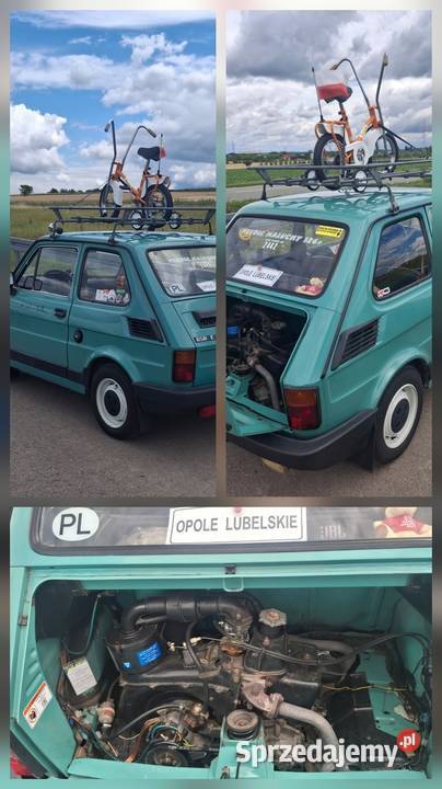 Fiat 126p FL 1992 r Zadbany Bagażnik Hak Kultowy gniazdo USB