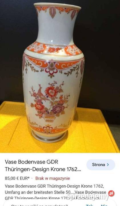 TURYNGIA PROJ KRONE 1762 WAZON PODŁOGOWY WYS 34 Pabianice
