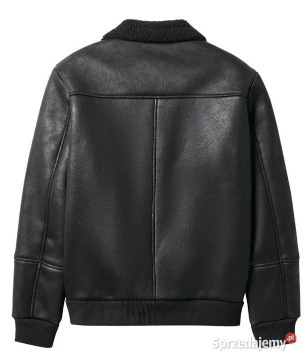 ESMARA Men kurtka męska biker kolor czarny Inny materiał Ełk