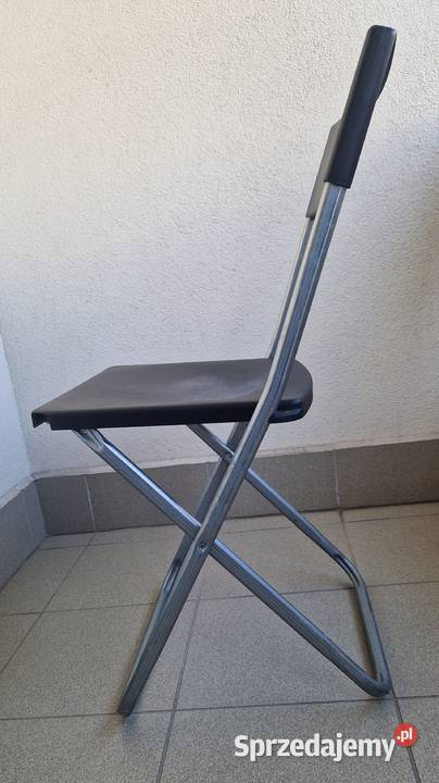 Krzesło składane Gunde z Ikea czarne 41cm sprzedam