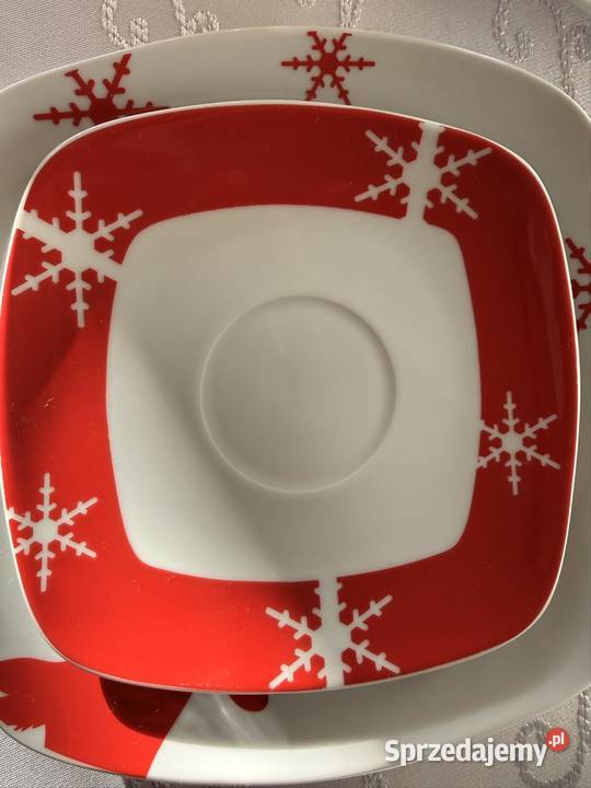 Świąteczny Serwis Kawowy CreaTable 18 el Renifer biały Czerwionka-Leszczyny sprzedam