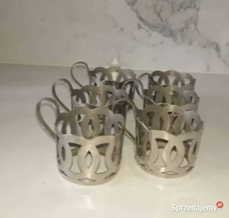 Uchwyty do szklanek z lat PRLu Łódź sprzedam