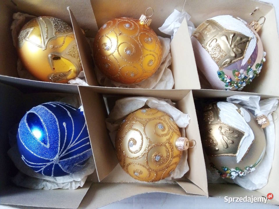 bombki szklane brokatowe vintage Częstochowa sprzedam