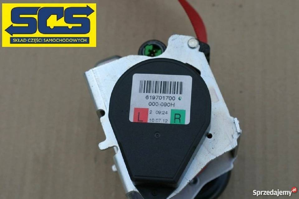 MERCEDES E KLASA COUPE W207 PAS BEZPIECZEŃSTWA pasy bezpieczeństwa lubuskie