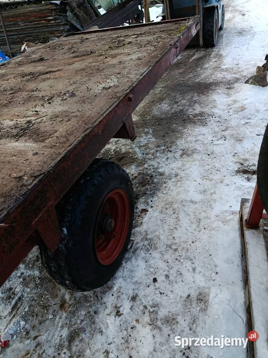 Platforma rama z rozrzutnika przyczepa kiper
