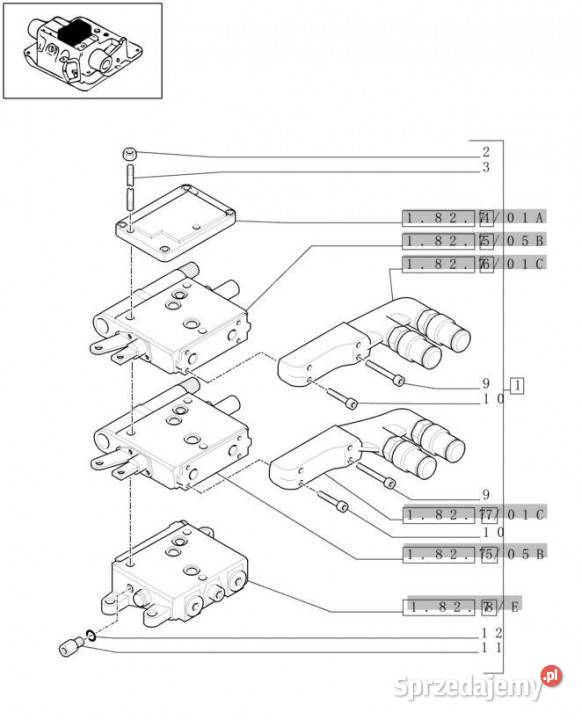 Holland T6010 T6070 Zawór sterujący 87546169 Jastrzębniki