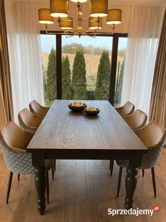 Stół dębowy delikatnie szczotkowane rozkładany